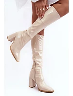 Kozačky na podpatku  model 230955 Step in style