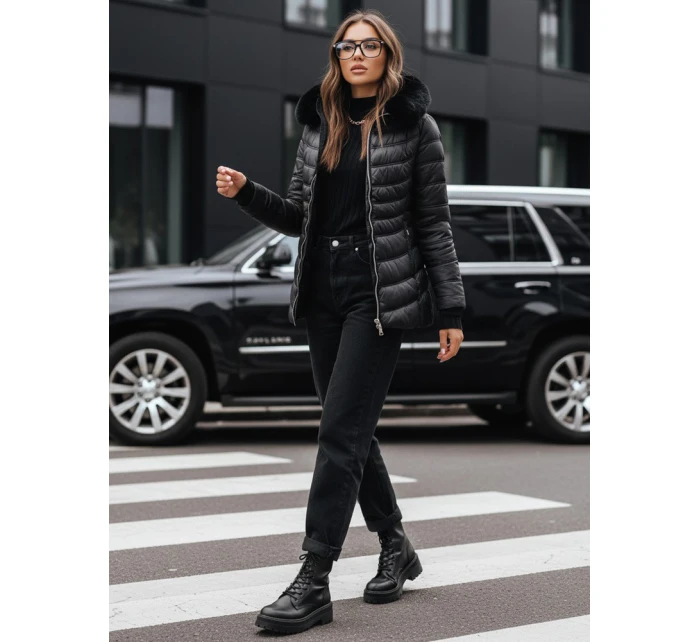 Dámská prošívaná zimní bunda LUNA černá FashionStreet TY3972