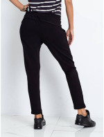 Černé dámské látkové kalhoty typu chino (3589.09X)
