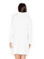 Dámské šaty K260 ecru - KATRUS