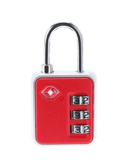 VISACÍ ZÁMEK NA KUFŘÍK PROWORLD RED