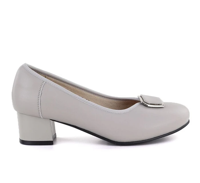 Semišové pantofle na platformě Potocki W WOL105C hnědé