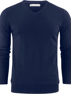 James Harvest Ashland V-Neck Pánský svetr s výstřihem do V 62.2507 navy