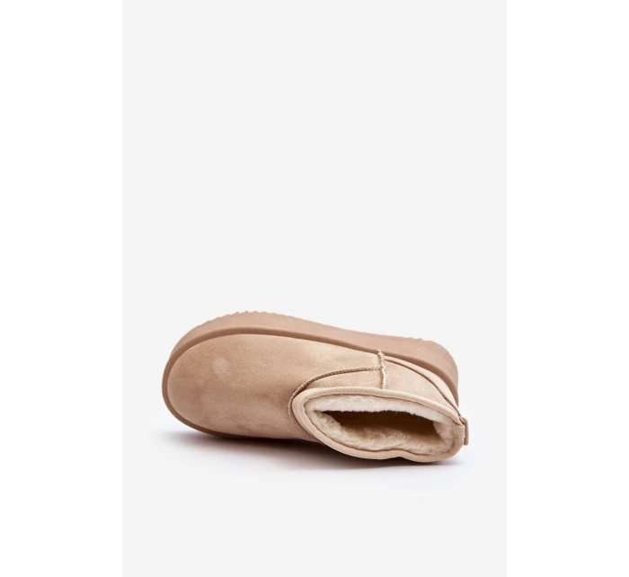 Dámské Sněhule Na Podrážce Beige model 21645981 - Boto Dámské Sněhule Na Podrážce Beige model 21645981 - Boto