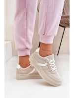 Nízké Dámské Tenisky Na Platformě Béžové model 21689166 - EVENTO Nízké Dámské Tenisky Na Platformě Béžové model 21689166 - EVENTO