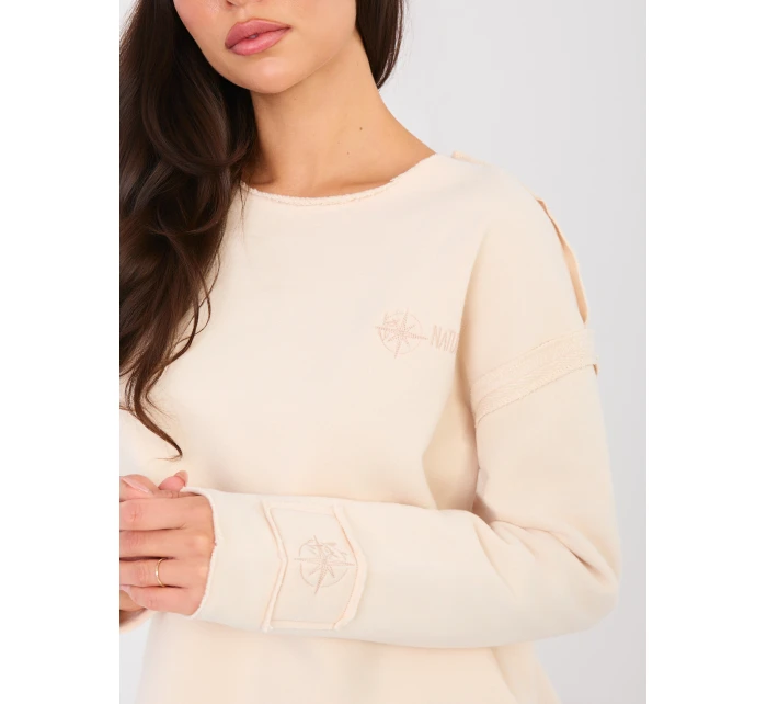 Bluza NS BL model 21914649 jasny beżowy - FPrice Bluza NS BL model 21914649 jasny beżowy - FPrice