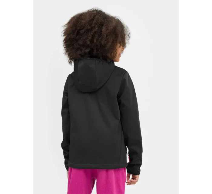 Dívčí softshell 4FJSS23TSOFF042 černá - 4F