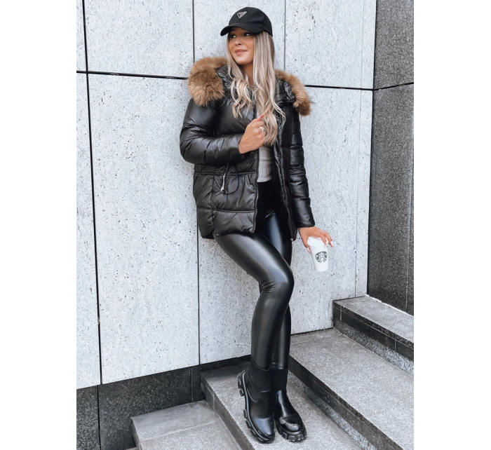 Dámská prošívaná zimní bunda AMBER DAWN černá FashionStreet TY3810 Dámská prošívaná zimní bunda AMBER DAWN černá FashionStreet TY3810