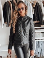 Dámská kožená bunda ROCKMISS černá FashionStreet TY4965