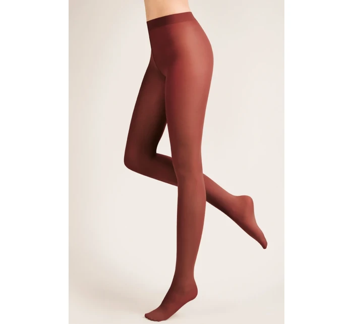 Punčocháče zimní Microfibra burgundy - GABRIELLA