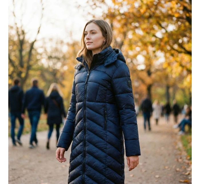 Geografické Norsko dámská bunda BLANCHE LONG NAVY DB LADY 0116 NAVY (WZ5476F/GN-MARINE)