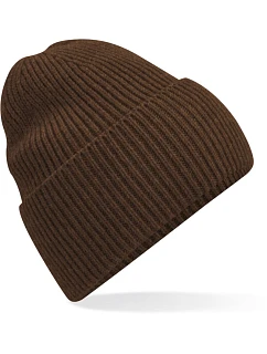 Beechfield B 384R Dlouhá pletená čepice s manžetou 53.384R walnut
