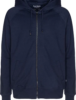 Pure Waste HJUB Unisex mikina s kapucí 74.HJUB solid navy