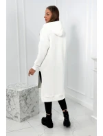 Zateplená mikina s bočními rozparky ecru Zateplená mikina s bočními rozparky ecru