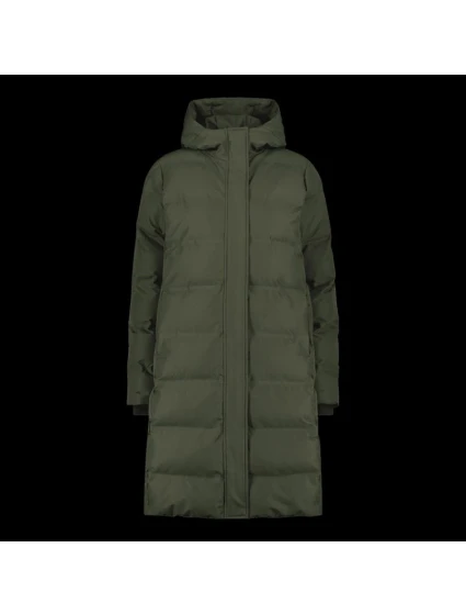 CMP dámská zimní bunda s kapucí, zateplená, nepromokavá, zelená (34K0096/F905)