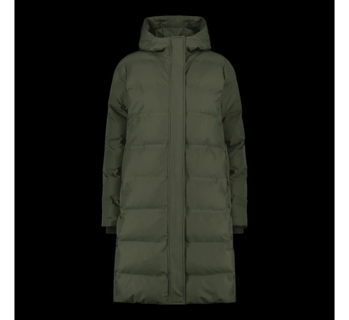 CMP dámská zimní bunda s kapucí, zateplená, nepromokavá, zelená (34K0096/F905)