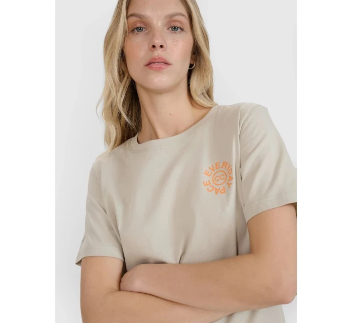 Dámské tričko oversize s potiskem model 21433349 - 4F Dámské tričko oversize s potiskem model 21433349 - 4F