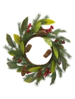 SLAVNOSTNÍ DEKORATIVNÍ GIRLANDA PU ZDOBENÁ 43CM