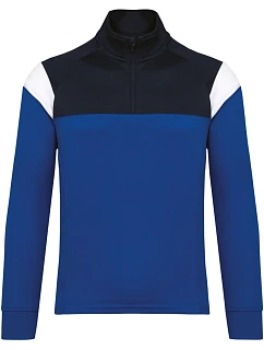 Kariban ProAct PA 388 Dětská tréninková mikina s 1/4 zipem 20.P388 dark royal blue/navy