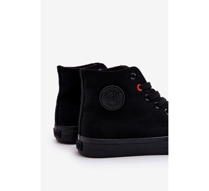 Dámské klasické vysoké tenisky Big Star model 21611825 Černé - Big Star Shoes Dámské klasické vysoké tenisky Big Star model 21611825 Černé - Big Star Shoes