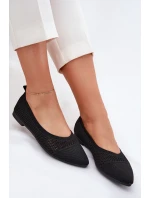 Baleríny z se zapínáním na černé model 21702975 - Boto
