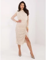 Sukienka IT SK model 21793780 jasny beżowy - FPrice