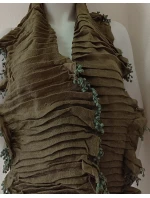 Dámská šála Leni 777 khaki - FPrice