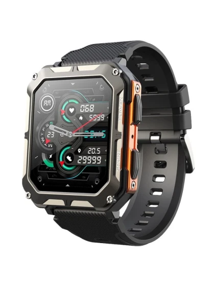 Pánské chytré hodinky Rubicon RNCF27 BLACK/ORANGE Pánské chytré hodinky Rubicon RNCF27 BLACK/ORANGE