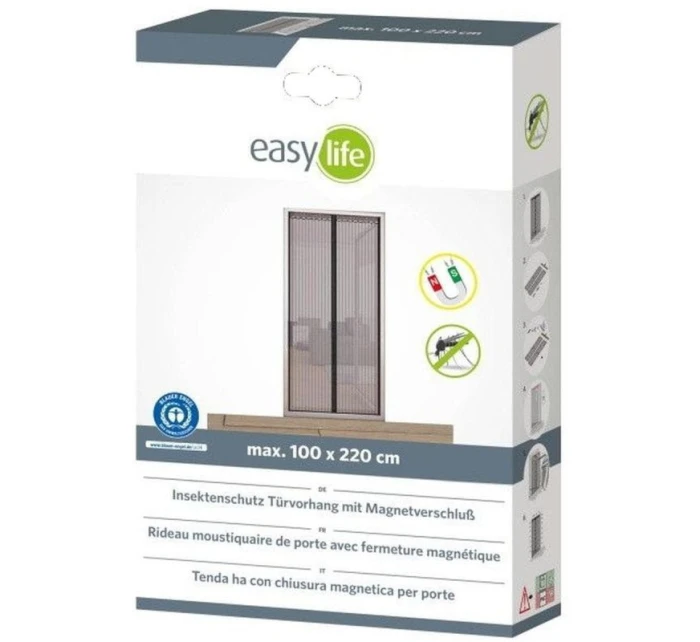 LAMELOVÁ MOSKYTIÉRA 100X220 CM SE ZAPÍNÁNÍM NA MAGNETY