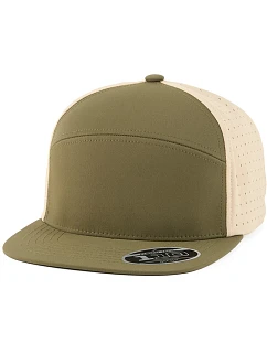 Flexfit 110AC 6 panelová kšiltovka "Arch" 55.10AC buck/reed yellow