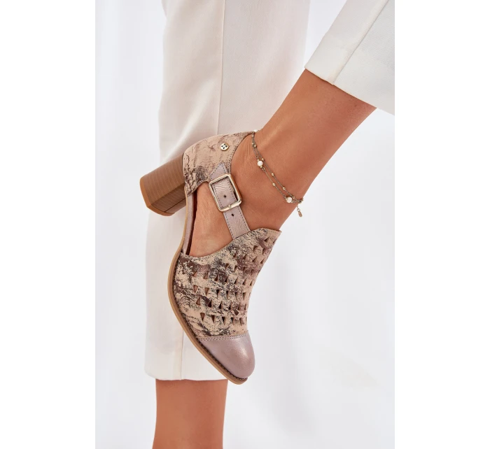 Dámské kožené boty model 21693687 - Maciejka