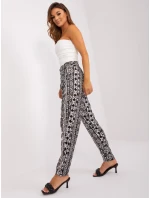 Kalhoty D73770M61869O černobílé