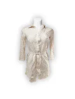 Dámský plážový župan model 21183161 béžový - Selmark