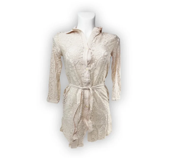 Dámský plážový župan model 21183161 béžový - Selmark