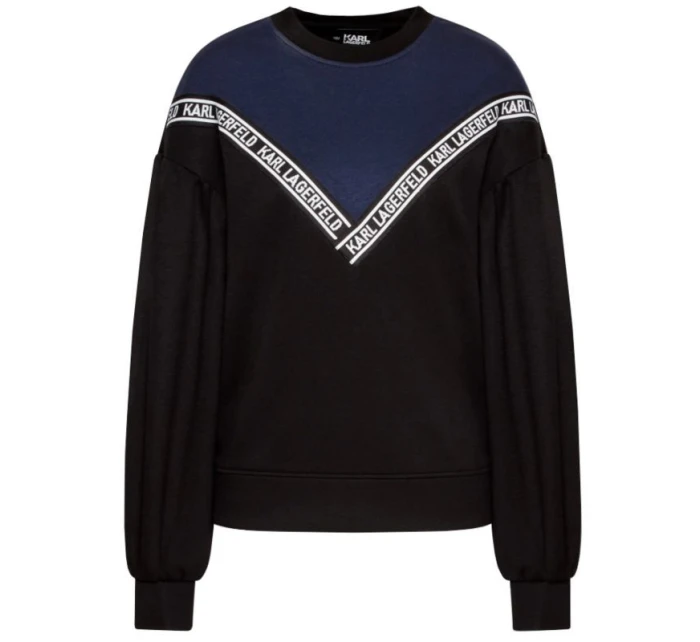 KARL LAGERFELD DÁMSKÁ DVOUBAREVNÁ MIKINA S LOGEM