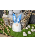 Včelí zajíc 18 cm modrá jarní dekorace dětské