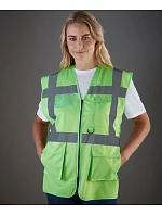 HVW 801 HiVis multifunkční vesta model 22502485 pink - Yoko HVW 801 HiVis multifunkční vesta model 22502485 pink - Yoko