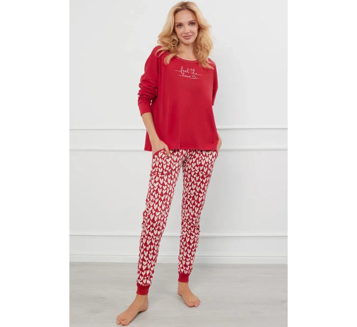 Italská móda Evora long r. long sp. barva:c.red/print Italská móda Evora long r. long sp. barva:c.red/print