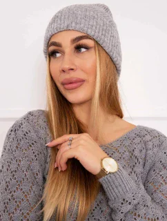 Tenká čepice Oliwia model 18750345 světle šedá - K-Fashion