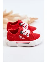 Dětské nízké tenisky Big Star model 21577003 Červená - Big Star Shoes Dětské nízké tenisky Big Star model 21577003 Červená - Big Star Shoes