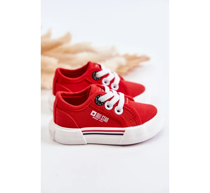 Dětské nízké tenisky Big Star model 21577003 Červená - Big Star Shoes Dětské nízké tenisky Big Star model 21577003 Červená - Big Star Shoes