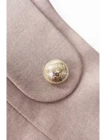 B265 Sukně s vysokým pasem - béžová