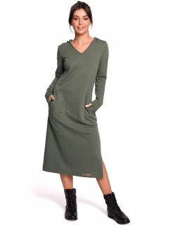 Dámské šaty model 21782939 Khaki tmavě zelená - BeWear