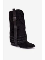 Kozačky na podpatku model 221907 Step in style Kozačky na podpatku model 221907 Step in style