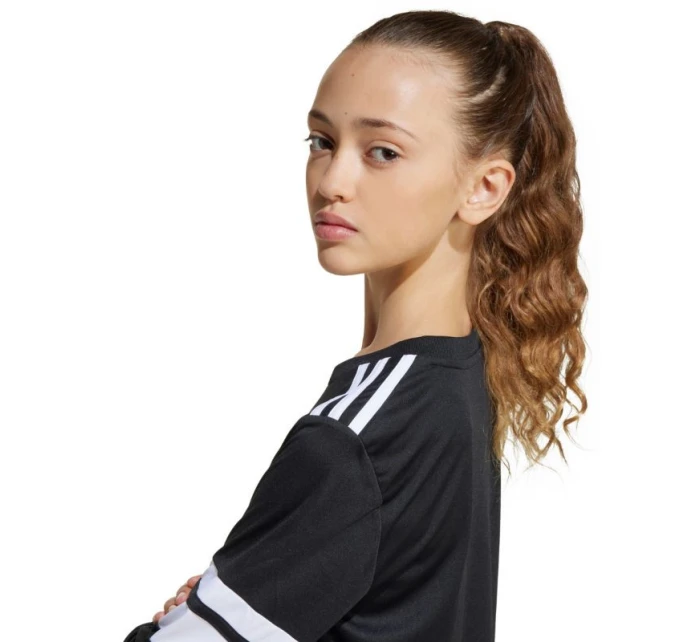 Dětský dres adidas Squadra 25 s dlouhým rukávem černobílý JJ0047