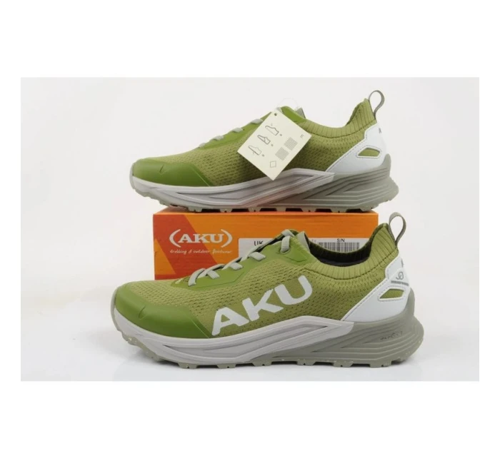 Aku pánské outdoorové trekové boty Aira pohodlné turistické zelené šedé