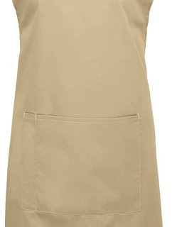 Premier PR 154 Zástěra s laclem a kapsou na břiše "Colours" 39.0154 khaki