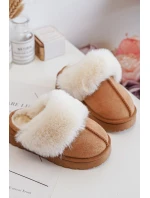 Dětské pantofle s kožešinou model 21639728 - Boto