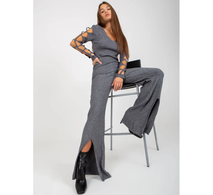 Kalhoty VI SP 20271.97 tmavě šedá Kalhoty VI SP 20271.97 tmavě šedá