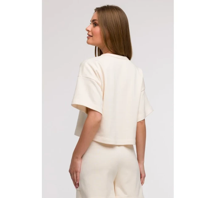 mikina s krátkým rukávem model 21047222 - BeWear